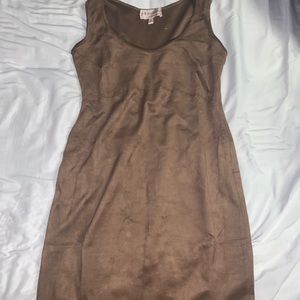 Philosophy Faux Suede Brown Dress